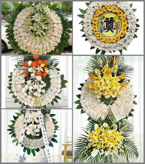江苏苏州昆山市锦溪镇周家浜村花圈速递